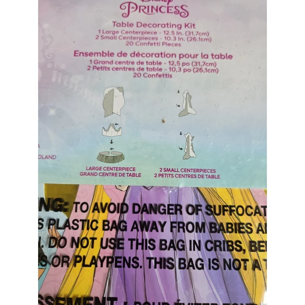 Disney Princess Birthday Party Table Decorating Kit Confetti New Centerpiece New